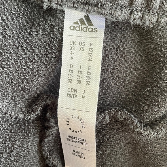 Adidas Women's Black French Terry Shorts - Picture 4 of 5